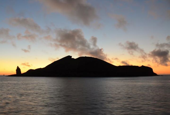 Bartolome Island at dawn (I was up because I was sea sick all night)