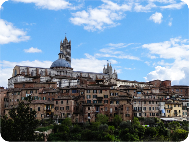 panoramic view of Siena