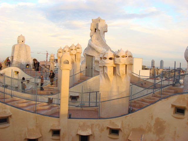 rooftop of Casa Milá (La Pedrera)