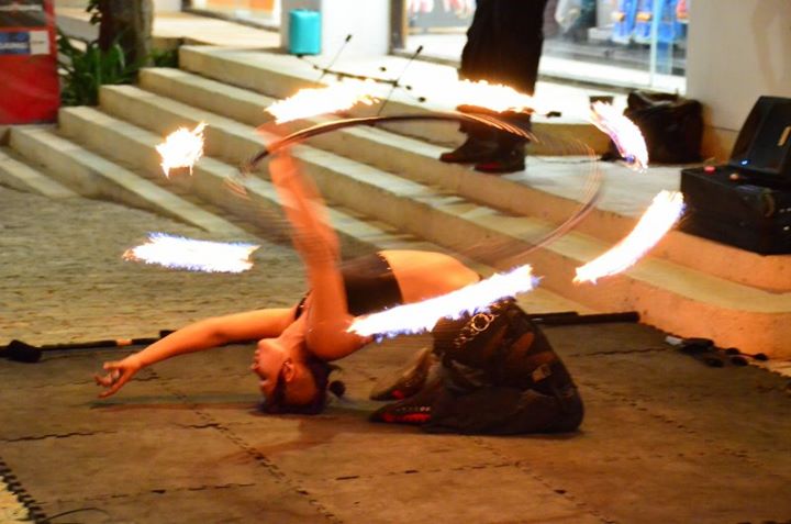 fire dancer