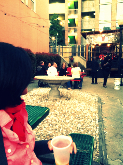 outdoor performance at Beale Street