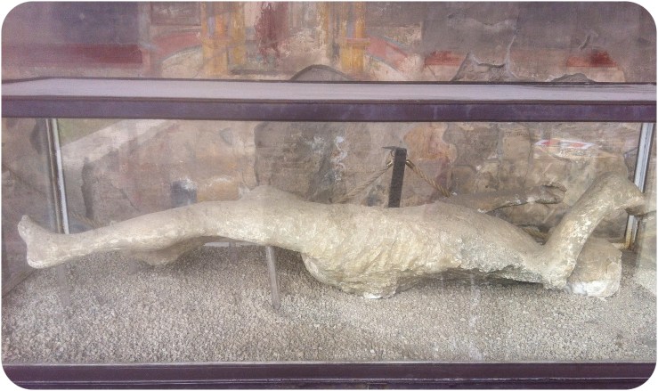 cast of a buried victim