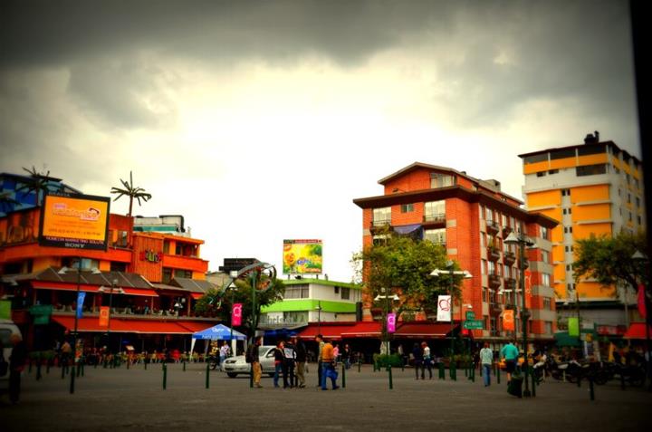 Mariscal, New Town. Where all the bars are.