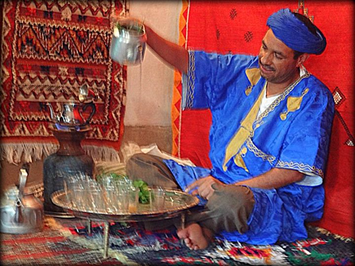mint tea ceremony, Todra Gorge