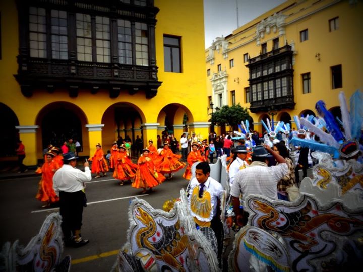 parade in Old Town, Lima