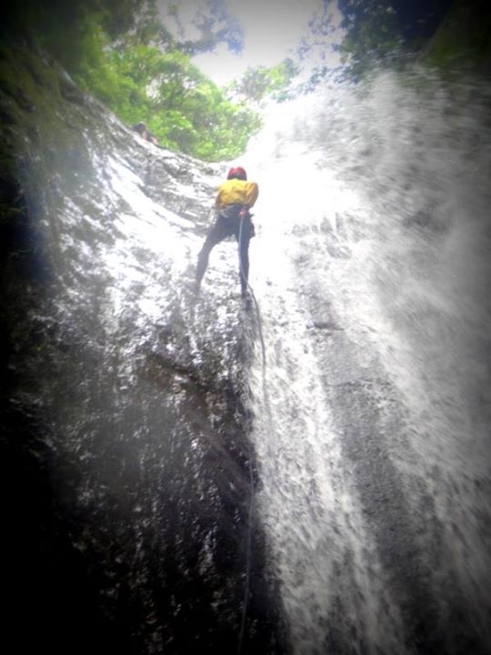 3rd and highest waterfall. While on top I looked down and cursed myself, it was so steep I couldn't see the bottom.