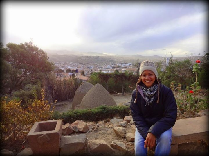 at the Recoleta with a viewpoint of the city