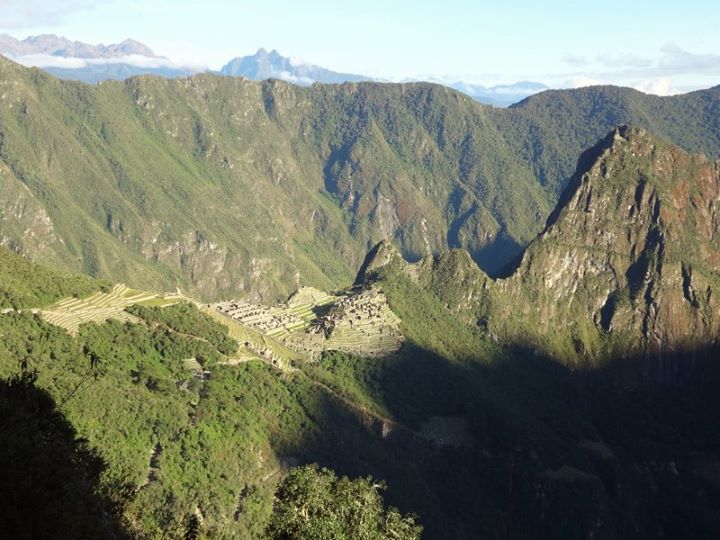 Sunrise at Machu Picchu from the Sun Gate