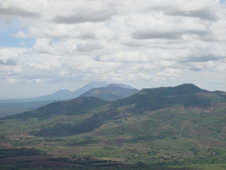 Volcanoes in the horizon.