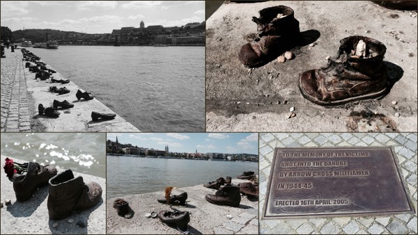 Shoes on the Danube Memorial, to remember the Hungarian Jews shot and thrown into the Danube.