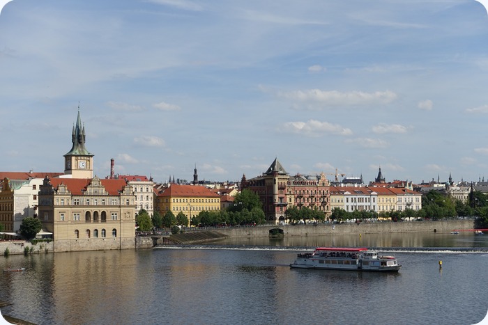 Vltava river from the Charles Bridge