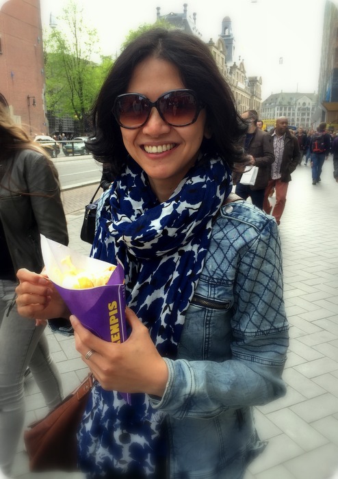 good ole' dutch fries with mayo from Mannekin Pis who claim to have the best fries in Holland. 