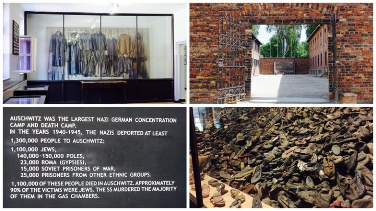 krakow auschwitz collage