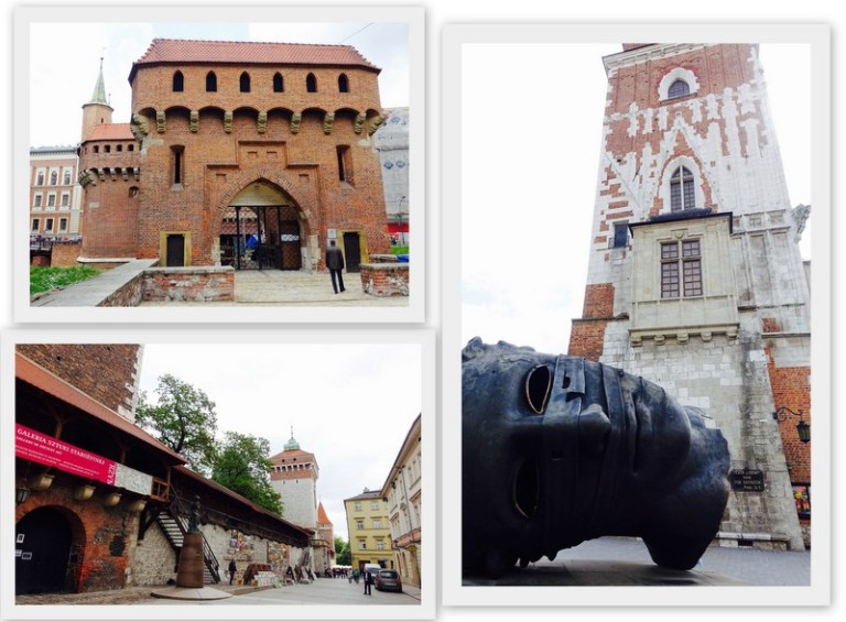 krakow square collage