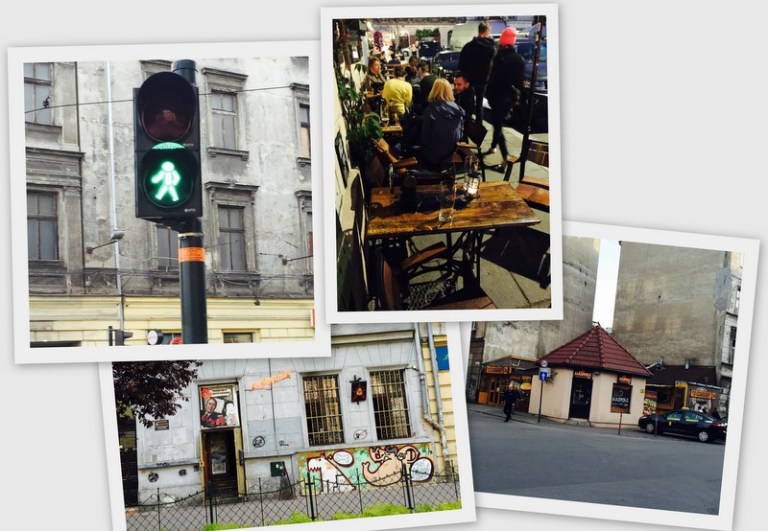 krakow street collage