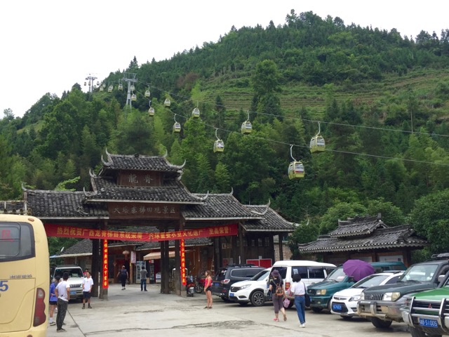 cable cars on Longji