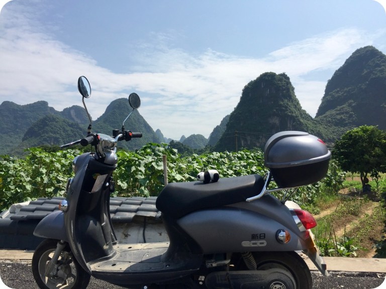cycling along the Yulong river