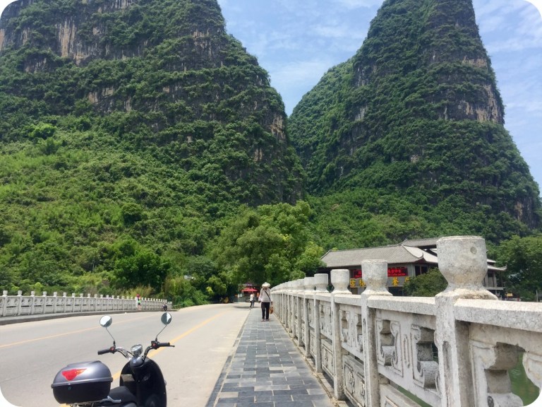 cycling along the Yulong river